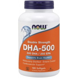 NOW DHA-500 (500dha/250epa) - 180 softgel